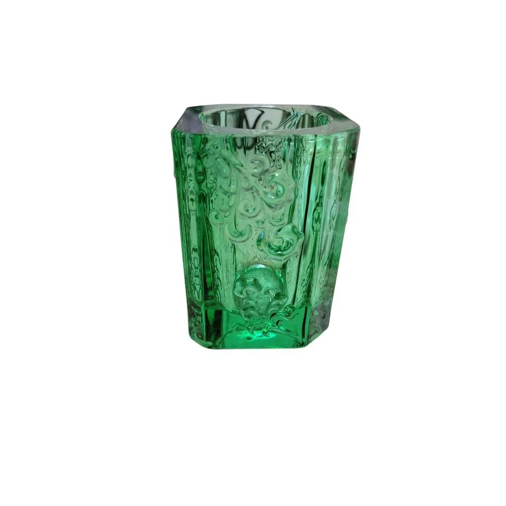 Tittot Green Crystal Hexagonal Vase - Picture 4 of 8